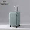 Mala com abertura frontal para mulheres 2026 novo estilo 20 polegadas grande capacidade expansível mala de rodinhas 22 senha mala de viagem para homens 24