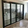 Puerta de vidrio de triple articulación con marco muy estrecho puerta corrediza de aleación de aluminio puerta divisoria para balcón sala de estar cocina puerta de riel colgante