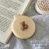 Pente Espelho Dobrável, Mini Pente de Massagem com Almofada de Ar Portátil, Pente de Massagem Ursinho com Bolsa de Ar Dobrável, Peça Única Dropshipping