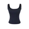 Camiseta sin mangas de verano para mujer, estilo americano, corte ajustado, para usar sola o para capas
