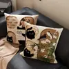 Cojín Almohada para Sofá de Gato Estilo Vintage para Sala de Estar con Relleno, Cojín Respaldo para Dormitorio, Cabecera, Funda para Cojín de Ventana Abuhardillada