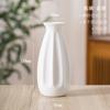 Arranjo de flores de cerâmica branca fosca de queima simples simples simples em casa decoração transfronteiriça decoração transfronteiriça