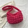 Bolsa de saco de nuvem plissado bolha elástico bordado bolsa nas axilas design personalizado bolsa de ombro moda moda bolsa feminina