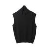 Suéter de cuello alto versátil de moda Dt Etolie 9 colores opcionales Chaleco de punto de otoño para mujer Top sin mangas exterior para mujer