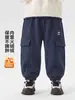 Pantalones Europeos para Niños Invierno Más Terciopelo Casual Engrosados Pantalones Largos para Niño 2026 Nueva Ropa para Niños Niños Bebé Ropa de Invierno