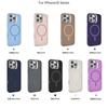 Nuevo Producto Adecuado para iPhone16 Funda de Teléfono Marco de Espejo Metálico Soporte 16promax Succión Magnética Funda de Teléfono Silicona Líquida