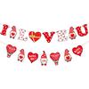Nuevo Producto Transfronterizo Tema de San Valentín Colgante Espiral de Enano Amor Inserto para Pastel Suministros de Decoración para Boda