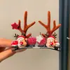 Pinzas para el Cabello de Navidad Diademas Pinzas para Niñas Fiesta Ambiente de Adulto Diademas Lindas Pinzas para el Cabello de Cuernos Accesorios
