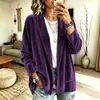 2026 Moda de Rua Amazon Europeia e Americana Comércio Exterior Transfronteiriço Outono e Inverno Feminino Veludo Dourado Manga Longa Cardigan Casaco