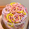 Meninas Vão à Escola com Elásticos de Cabelo, Elásticos Infantis 2025 Elásticos de Cabelo para Bebês, Alta Elasticidade para Meninas, Sem Danos ao Cabelo, Tiaras Coloridas