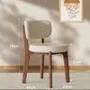 Silla de Comedor de Madera Maciza Simple Moderna Mesa y Sillas de Comedor para el Hogar Silla con Respaldo de Lujo Ligero Silla de Tocador Silla de Diseñador para Casa de Huéspedes Hotel