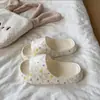 Pantuflas de Dibujos Animados Lindas para Mujer, Verano Antideslizantes Inodoras Simples Versátiles EVA Súper Suaves Ropa de Casa Baño Dormitorio ins