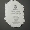Atacado Transfronteiriço de Cartões de Convite de Casamento/Cartões de Votos/Cartões de Agradecimento de Algodão Colorido de Formato Especial com Estampa Embossada/Relevo