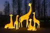 Luces de Jirafa Brillantes para Exteriores, Decoración de Iluminación para Plazas de Parque, Luces para Césped de Paisajismo, Luces Grandes con Forma de Animal para Zonas Escénicas