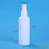 Botella rociadora blanca a prueba de luz 10 20 30 100 ml atomizador fino plástico botella rociadora pequeña PE botella dispensadora de líquido de alcohol