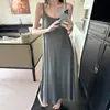 Bata de modal para mujer, estilo verano con copas en el pecho, estilo sexy y de deseo puro, talla grande, se puede usar afuera, vestido largo para casa