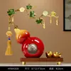 Cinco Bênçãos e Cabaça Atratora de Riqueza Enfeites Artesanato de Resina Decorações para Sala de Estar Entrada da Casa Chá de Casa Novos Produtos Inauguração
