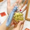 Llavero de Oro Oro Puro 999 Shin-Chan Usagi Creativo Venta al por Mayor Colgante de Bolsa Cadena para Teléfono Regalo Promocional