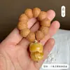 Pulseira de Sementes de Bodhi Olho de Fênix Nepalesa Original para Segurar em Mãos Círculo Único Pulseira de Contas de Oração Budista Atacado