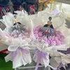 Tarjeta de Princesa de Boda Día de la Madre Enviar Flores a Mamá Ramo de Flores Material de Empaque Accesorios DIY Tarjeta de Felicitación Decorativa Hecha a Mano