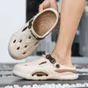 Novas Sandálias da Moda para Primavera e Outono, Sola Grossa, Respiráveis, Vazadas, Sapatos Fechados na Ponta com Toque Premium, Sandálias de Praia Eva