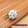 Puxador Cerâmico Mediterrâneo para Portas de Armário Estilo Rústico, Puxador Único para Gaveta Estilo Chinês, Puxador Artístico para Portas de Guarda-Roupa e Armário, Venda Direta da Fábrica
