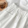 Pantalones cortos casuales de cintura holgada estilo Hong Kong para mujer, novedad de verano 2023, pantalones anchos de cintura alta y color liso para mujer