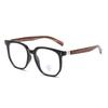 Gafas presbioscópicas con montura grande, antiluz azul, estilo retro, modernas, con veta de madera HD, para hombre.