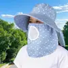 Sombrero de protección solar para recoger té, nuevo modelo de verano, sombrero de sol que cubre la cara y el cuello, a prueba de polvo, a prueba de viento para pesca y ciclismo al aire libre