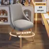 Silla de computadora para uso doméstico, silla de comedor de madera maciza, simple y cómoda para sentarse a largo plazo, taburete para escritorio de estudio con respaldo, silla de maquillaje para dormitorio de niñas