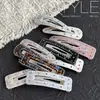 Un Nuevo Pasador de Acetato Estilo Coreano de Lan con Pedrería de Colores Vintage, Pinza BB para Mujer, Pinza Lateral para Cabello Suelto, Pinza para Flequillo, Accesorio para el Cabello, Pasador