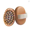 Cepillo Meridiano para Vientre y Abdomen, Herramienta de Masaje Gua Sha de Madera de Haya, Peine Masajeador de Cepillo Meridiano, Masajeador para Relajación Corporal y Masaje