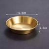 Plato vintage de acero inoxidable 304 para condimentos, salsas, barbacoas, estilo japonés