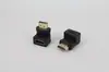 Adaptador HDMI HD macho a hembra ángulo recto de 90 grados arriba-abajo Adaptador HDMI 1.4 chapado en oro 38