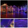 Luz LED para red de pesca Decoración Cielo Estrellado Luz de color navideño Decoración de césped Cadena de luces impermeable Decoración cuadrada para exteriores Cadena de luces