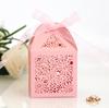 Comercio exterior hermosa caja de dulces láser de flores rosas de San Valentín cartón hueco de chocolate caja de dulces de cinta al por mayor