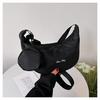 Bolsa Simples Estilo Japonês Dumpling 2024 Nova Bolsa Transversal Estilo Esportivo Grande Capacidade Estudante Aula Ombro Commuter para Mulheres