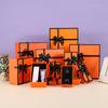 Caja de Regalo de Labial de Mancha Perfume Hecho a Medida Caja de Regalo Pequeña Caja de Regalo Creativa de Cumpleaños Naranja Caja de Empaque para Cosméticos