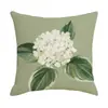 Capa de Almofada Decorativa Transfronteiriça Amazon Estampa de Planta Flor Decoração Linho Sala de Estar Sofá Capa de Almofada Decorativa