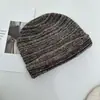 Gorro de punto con volantes estilo japonés para mujer, versátil para otoño, hace que la cara se vea más pequeña, cálido y acogedor