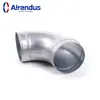 B90 duto de tubo espiral galvanizado cotovelo de ferro galvanizado sem estampagem adesiva tubo sistema de ar condicionado ventilação
