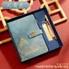 Caderno Tendência Nacional Cultural e Criativo A5 Bloco de Notas para Escritório Caixa de Presente Conjunto Caderno Estilo Chinês Cidade Proibida Multifuncional