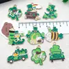 Trébol Gota de Aceite Aleación Irlandés SUERTE Colgante DIY Pulsera Pendientes Llavero Accesorios de Joyería