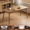 Mesa de jantar nórdica madeira maciça escrivaninha para computador casa apartamento pequeno escrivaninha de estudo para estudante quarto de aluguel mesa de jantar retangular