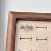 Novo Anel de Cruz Vazado Estilo Doce e Cool para Mulheres, Anel Aberto Ajustável Retro Francês de Alto Padrão de Nicho