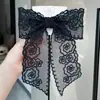 Novo Grampo de Primavera de Renda Super Transparente Feito à Mão com Laço Grande de Renda e Malha para Cabelo Headwear Europeu e Americano Transfronteiriço para Mulheres