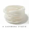 Capa de Pescoço Grossa de Peso Pesado 100% Caxemira Pura para Homens e Mulheres, Cachecol de Tricô para Proteção da Coluna Cervical, Capa de Pescoço Quente de Inverno