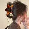 Pinza Dorada con Forma de Estrella Estilo Coreano para Mujer 2026 Modelo Nuevo Pinza de Pelo de Gama Alta Pinza de Tiburón Elegante para Recogido Accesorio para el Cabello