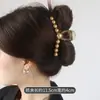 Pinza de Pelo con Pedrería Estilo Coreano para Parte Posterior de la Cabeza Aumento de Volumen de Cabello Clip Multi-Tiburón Grande Sensación de Alta Gama Horquilla Adorno para el Cabello
