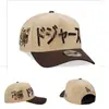 Novo Boné de Baseball Bordado da MLB para Homens e Mulheres, Chapéu de Sol Hip-Hop, Boné com Aba Fashionável e Versátil para Proteção Solar